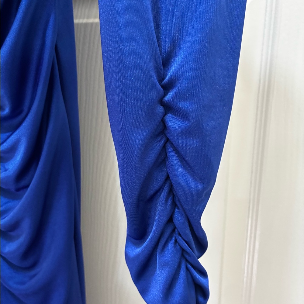 Vintage Long Sleeve Blue Dress - Picture 5 of 8